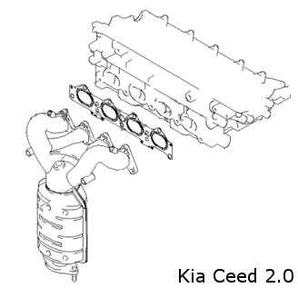 Катализатор Киа Сиид 2.0